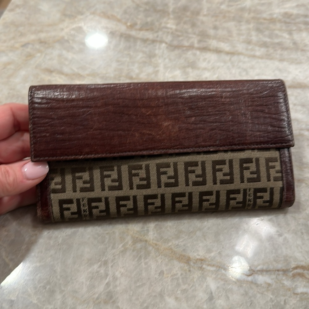 Fendi Brown and Tan Wallet - Picture 4 of 5